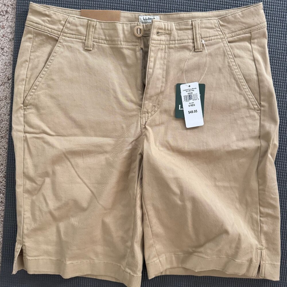 L.L. Bean Chino Shorts, Color Boulder, Women's size 6